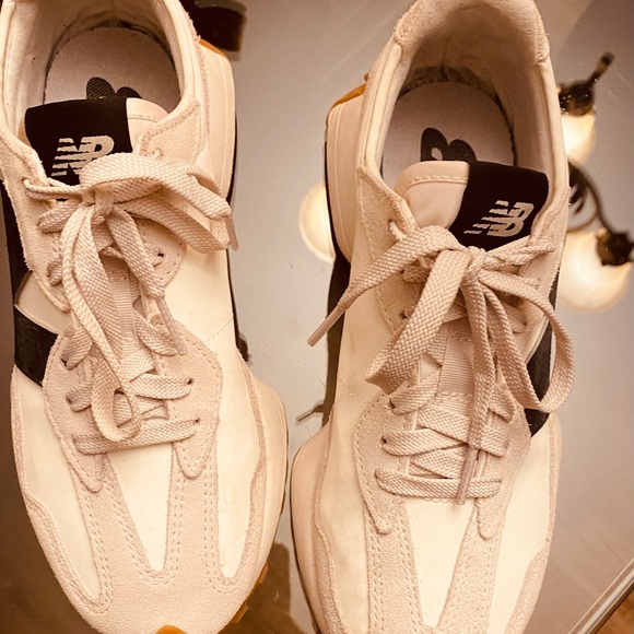 New Balance Shoes - New Balance Women's Beige and Black Sneakers